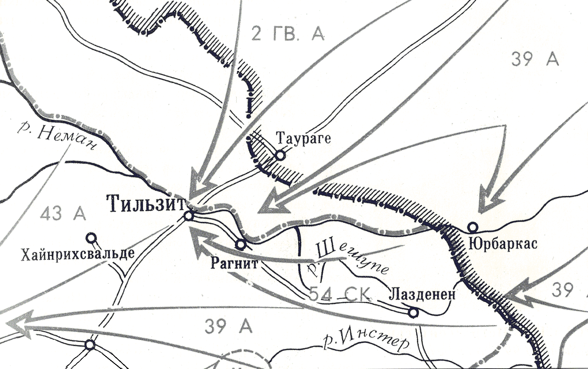 Карта тильзита до 1945